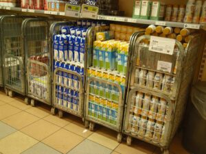 high front-loaded dairytainer in use