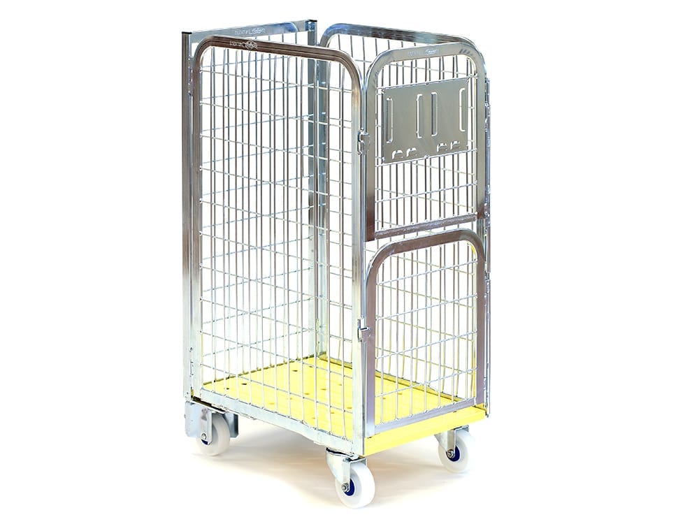 1 high frontload Dairytainer with a yellow base