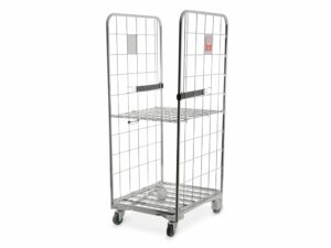 2-sided A-frame Compactainer with shelf