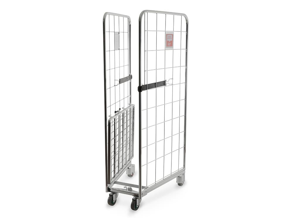 2-seitiger A-Rahmen Compactainer Rollbehälter gefaltet