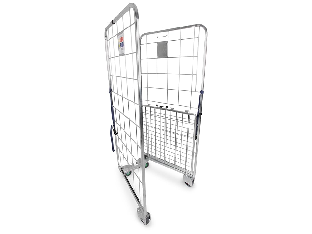 2-seitiger H-Rahmen Compactainer Rollbehälter gefaltet