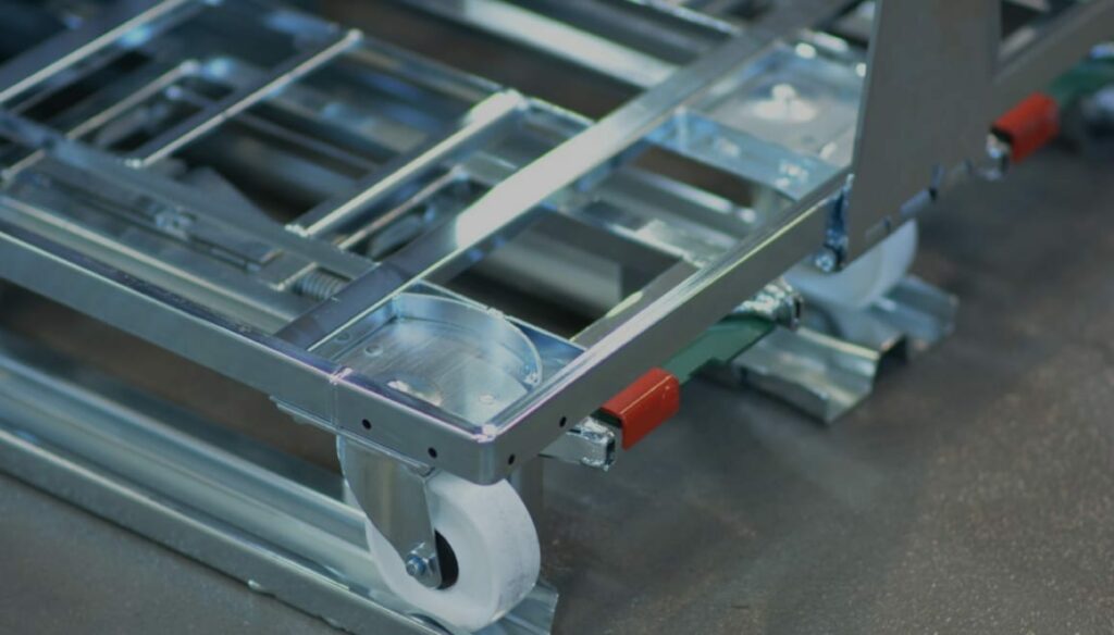 dolly on adaptor pallet