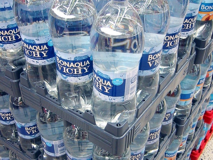 retail PET bottle tray