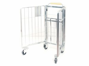 view of an open one touch roll container