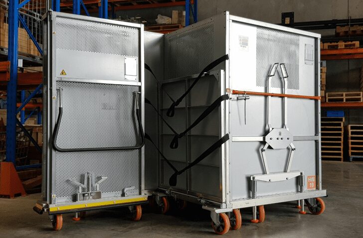 L-frame Roll Container parcel cage by K.Hartwall