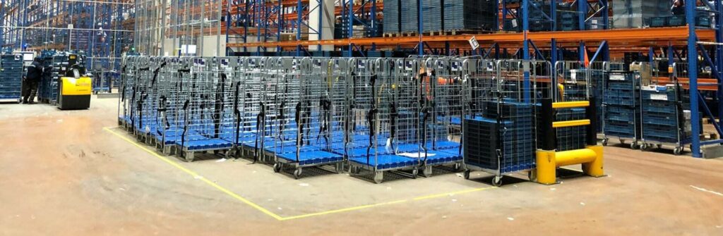 Foldia roll cage grocery industry colruyt group