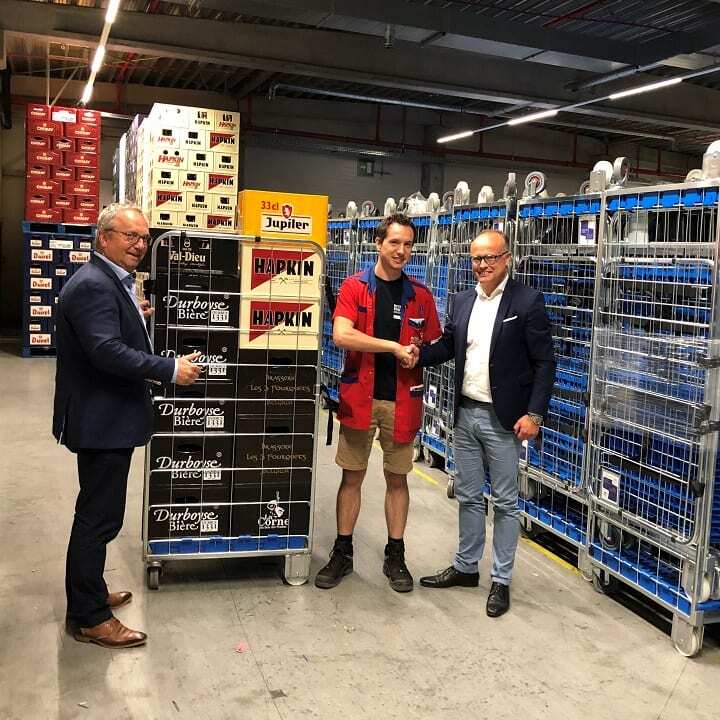 Foldia roll container grocery industry colruyt group