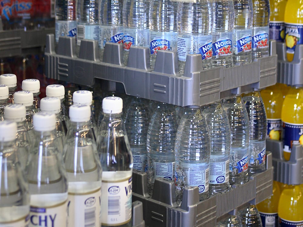 Tray für PET-Flaschen in der Getränkeindustrie