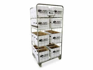 Großer 2-seitiger Compactainer Rollbehälter