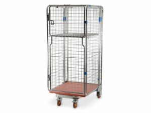 UK A-frame roll container by K.Hartwall with shelf
