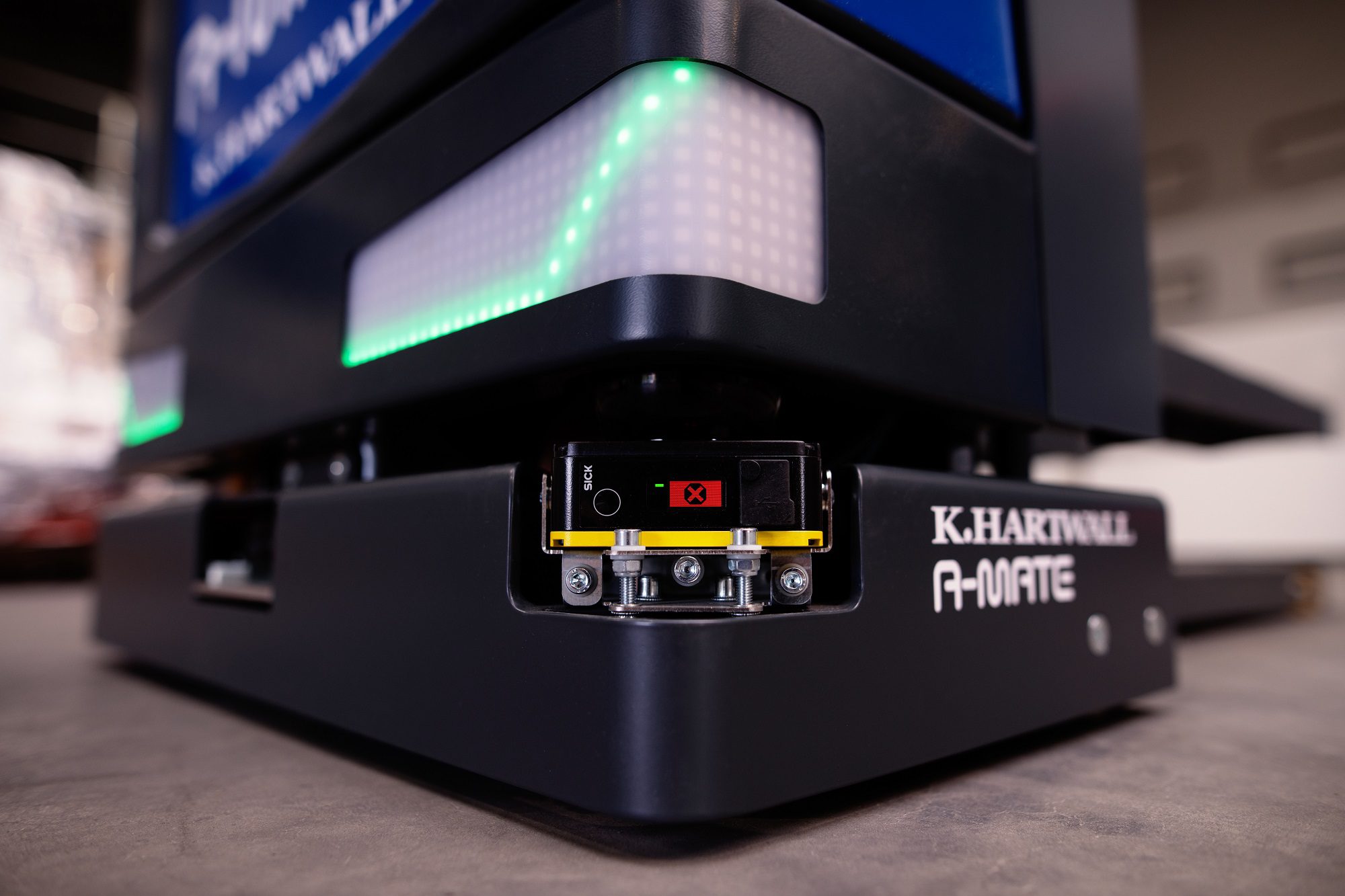 Sicherheitsscanner am FTS A-MATE FreeLift