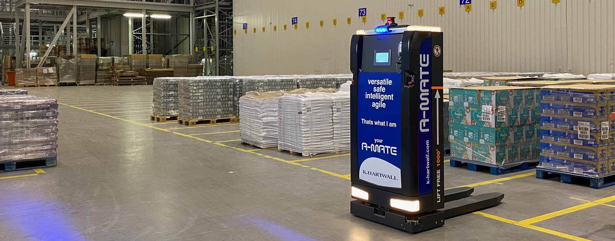 Palettenerkennungs-Feature des FTS A-MATE FreeLift