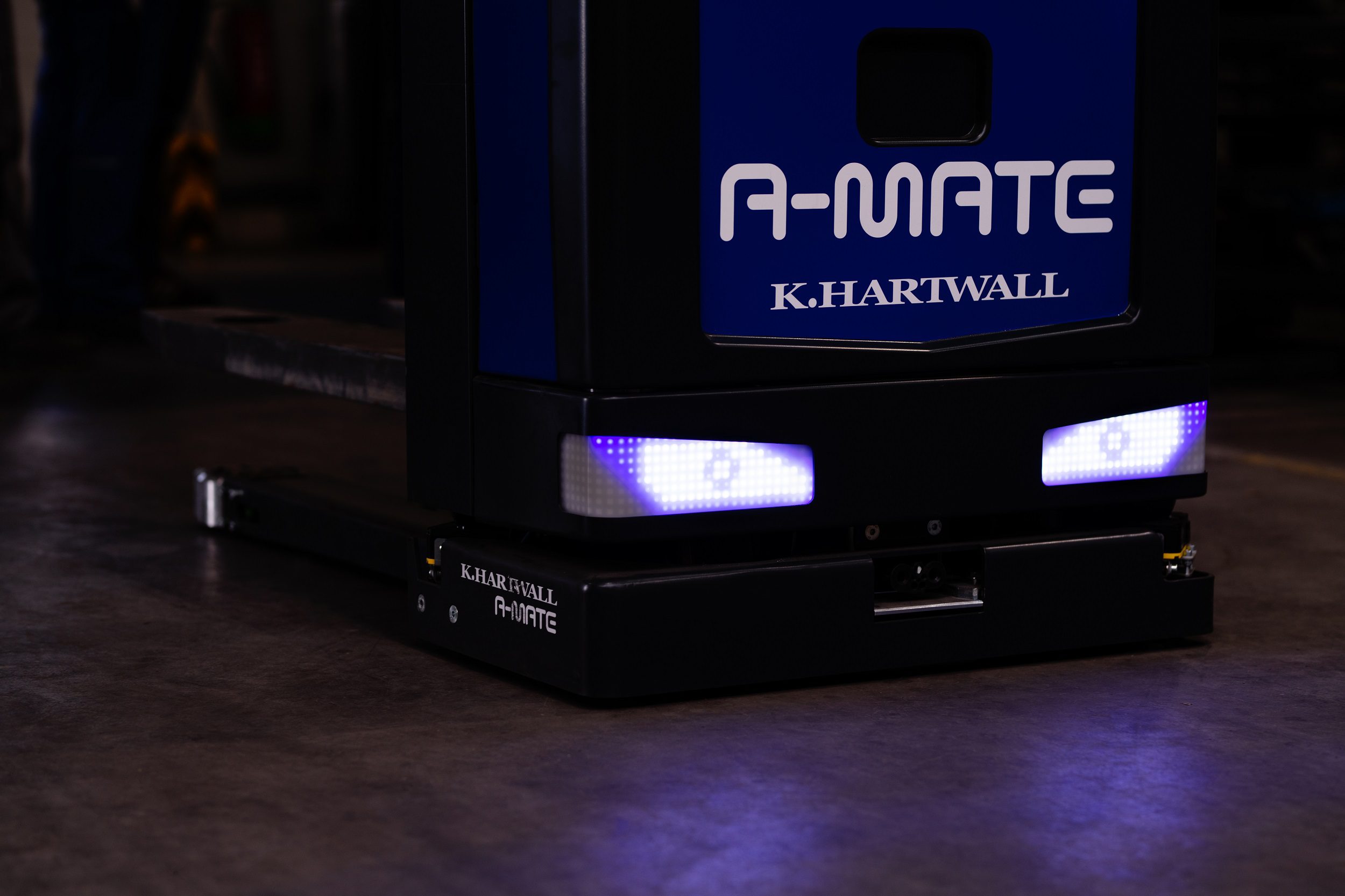 Eindeutige Lichtsignale des A-MATE FTS zur Signalisierung des Betriebszustandes