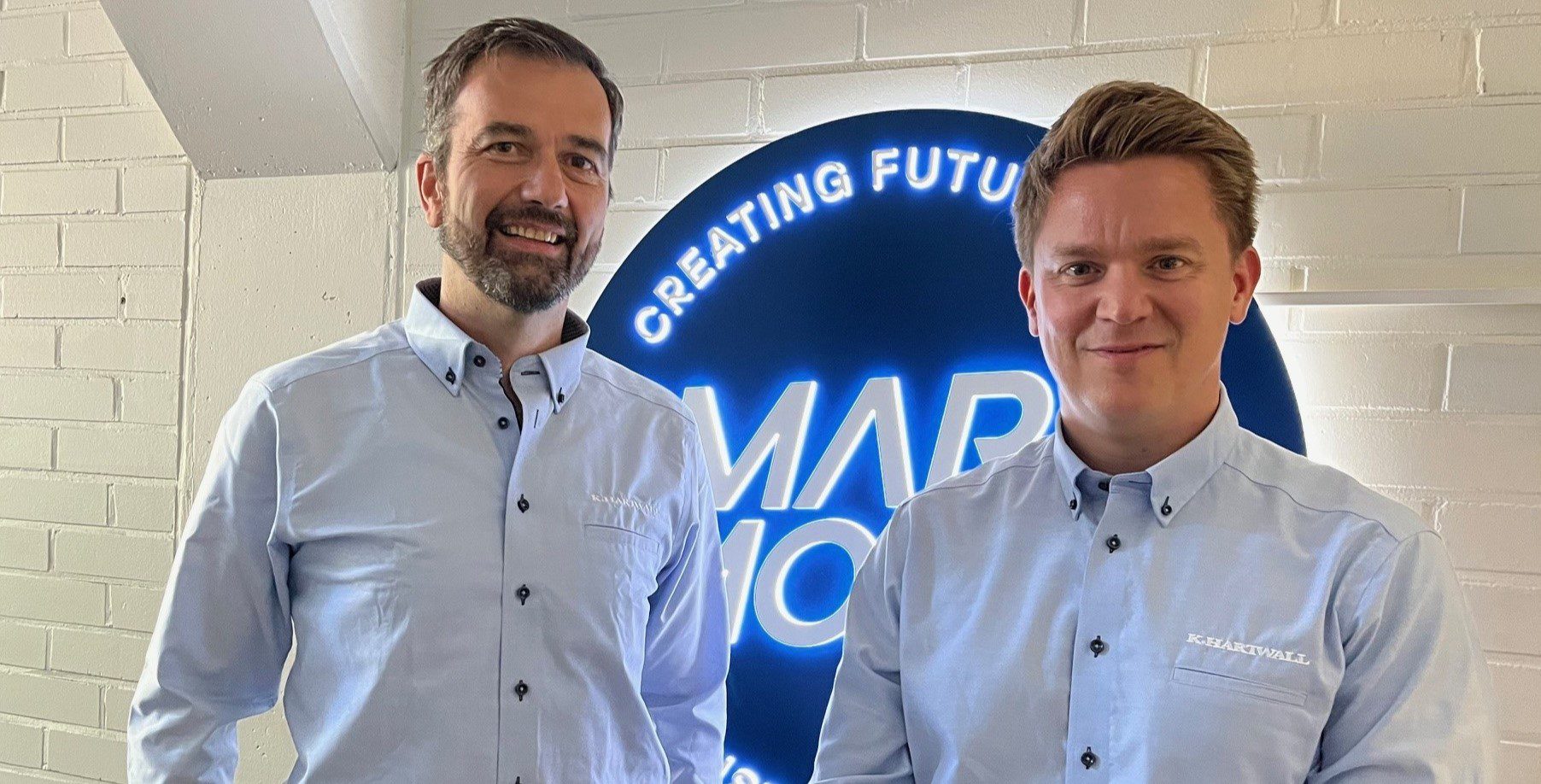 Ralf Kleedörfer (links im Bild) folgt als neuer Head of Automation bei K.Hartwall auf Eero Heinonen (rechts im Bild)